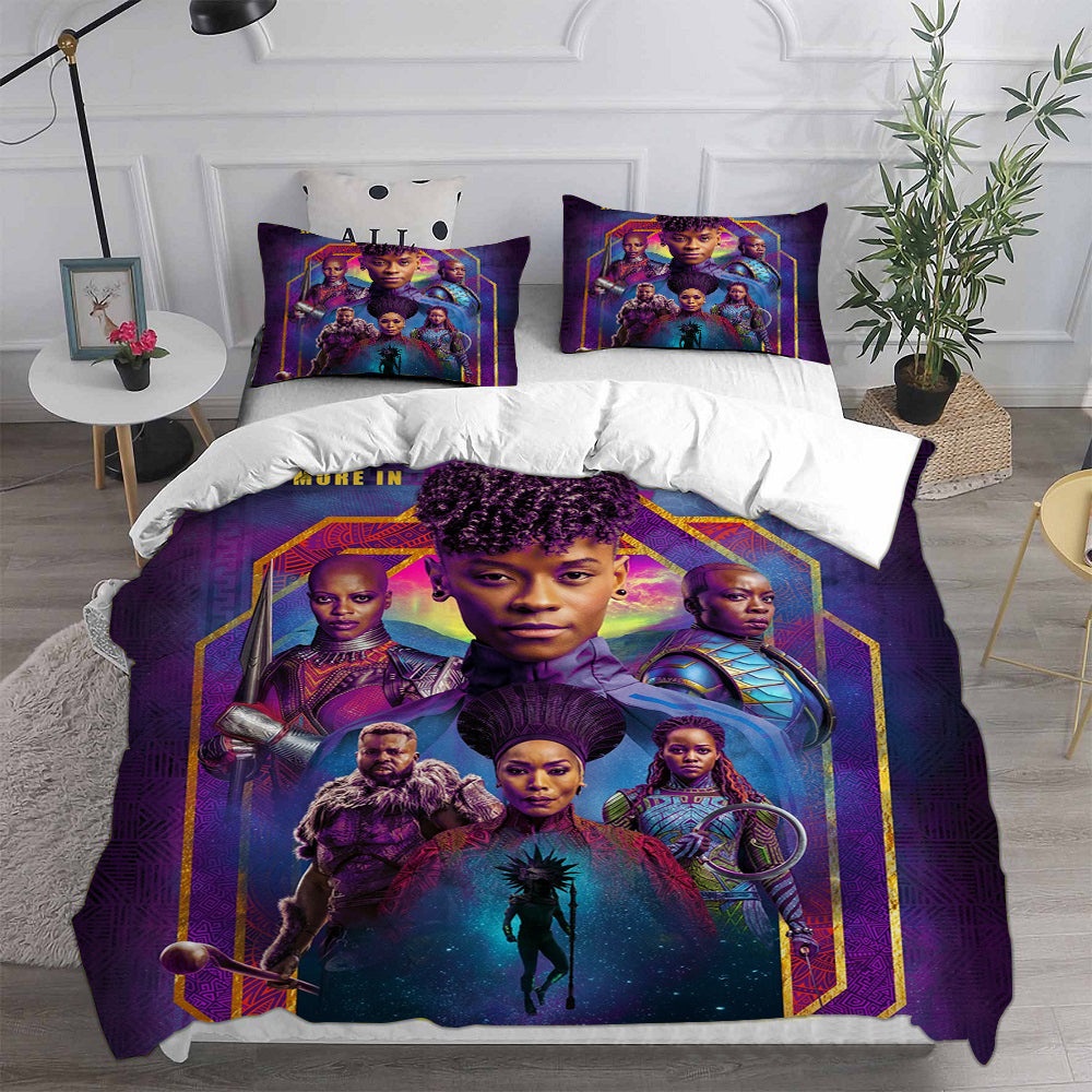 Black Panther: Wakanda Forever Bedding Sets Gift For Wife, Husband, Besties