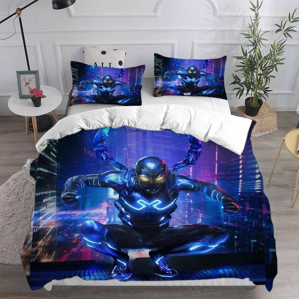 Blue Beetle Bedding Sets Duvet Cover, Flatsheet, Pillowcases Perfect Gift For Fans