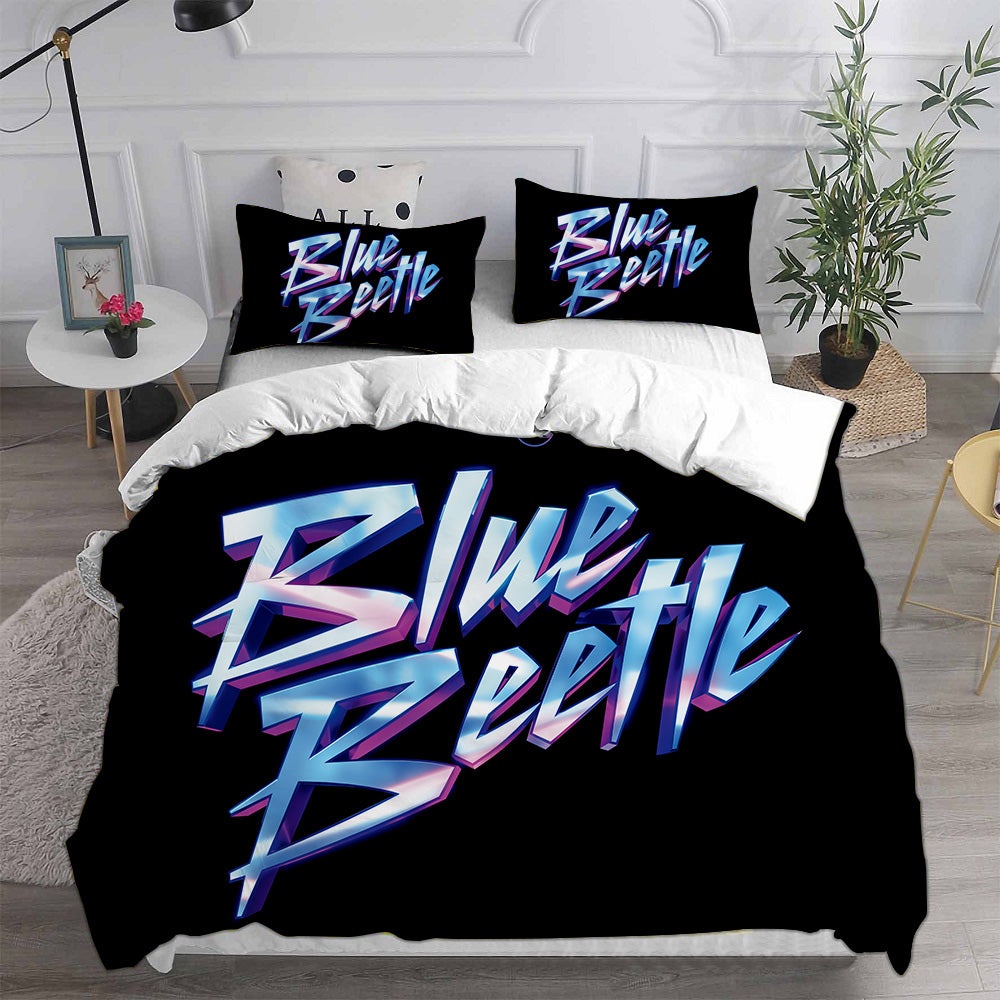Blue Beetle Bedding Sets Gift For Christmas, Halloween, Black Friday