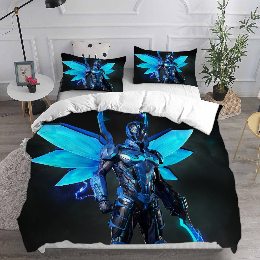 Blue Beetle Bedding Sets Gift For Wife, Husband, Besties