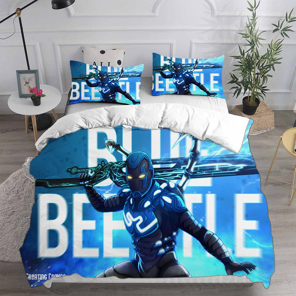 Blue Beetle Bedding Sets Gifts For Family Members On Christmas, Black Friday