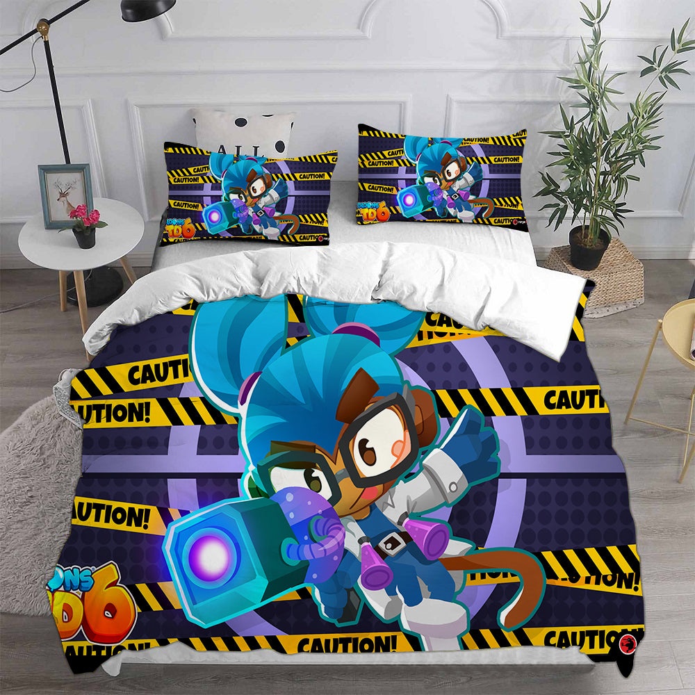 Bloons TD 6 Bedding Sets Duvet Cover, Flatsheet, Pillowcases Perfect Gift For Fans