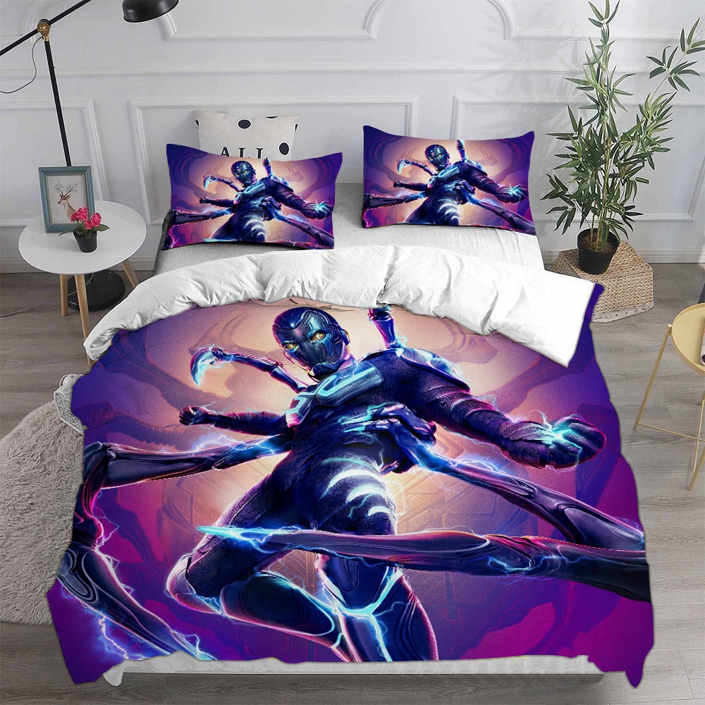Blue Beetle Bedding Sets Gift For Birthday, Halloween, Christmas, Thanksgiving