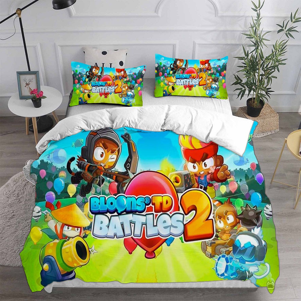 Bloons TD 6 Bedding Sets Duvet Cover, Flatsheet, Pillowcase For Your Lover