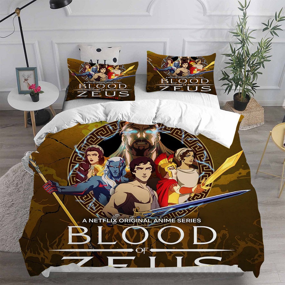 Blood of Zeus Bedding Sets Gifts For Family Members On Christmas, Black Friday