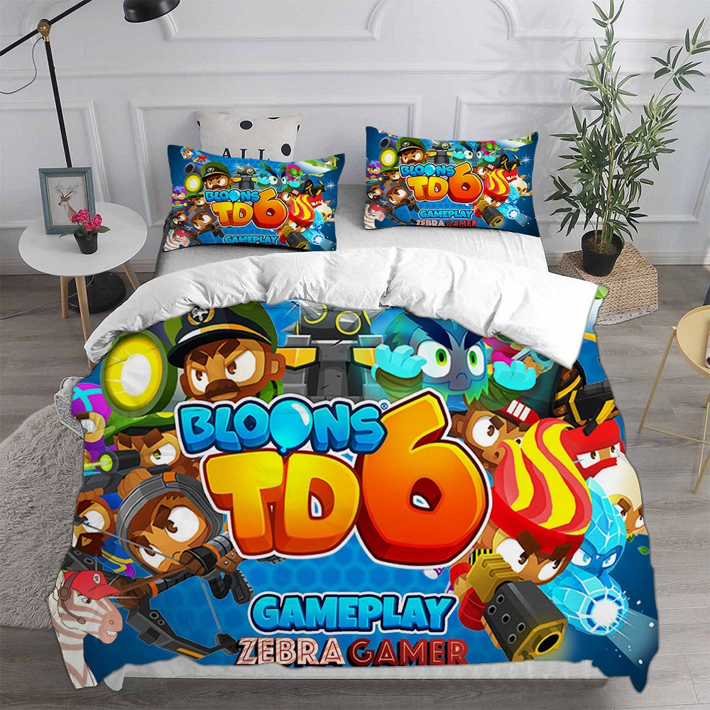 Bloons TD 6 Bedding Sets Gift For Christmas, Thanksgiving, Halloween