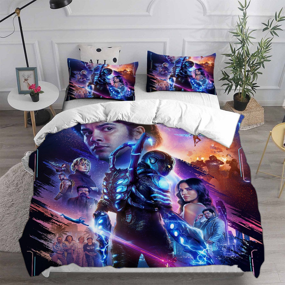 Blue Beetle Bedding Sets Gift For Fathers Day, Halloween, Christmas