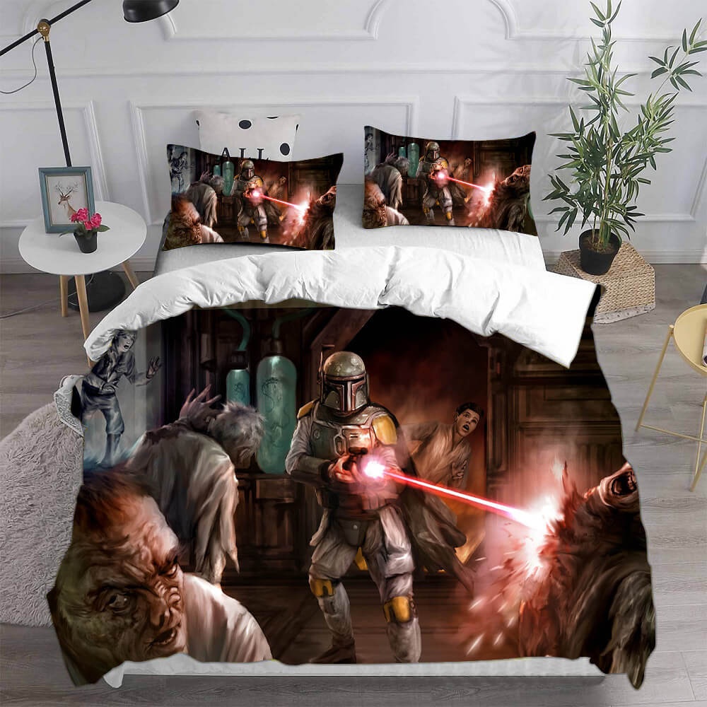 Boba Fett Bedding Set Cosplay Bedding Sets Gift For Christmas, Thanksgiving, Halloween