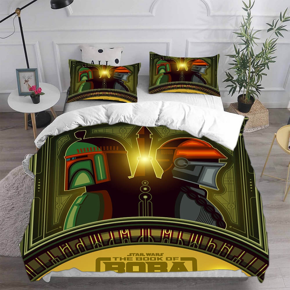 Boba Fett Bedding Set Cosplay Bedding Sets Gift For Halloween, Thanksgiving, Christmas