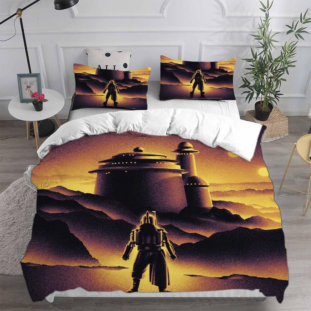 Boba Fett Bedding Set Cosplay Decorative Bedding Sets For Fan, Halloween, Christmas, Thanksgiving