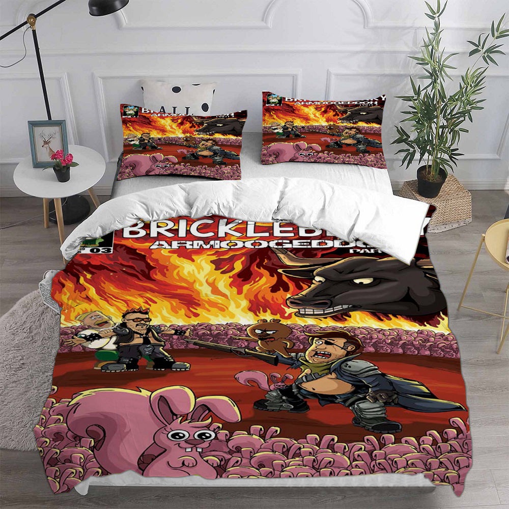 Brickleberry Decorative Bedding Sets For Fan, Halloween, Christmas, Thanksgiving