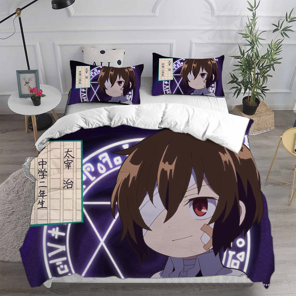 Bungo Stray Dogs Bedding Sets Gift For Christmas, Halloween, Black Friday