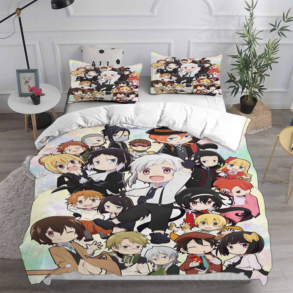 Bungo Stray Dogs Bedding Sets Duvet Cover, Flatsheet, Pillowcase For Your Lover