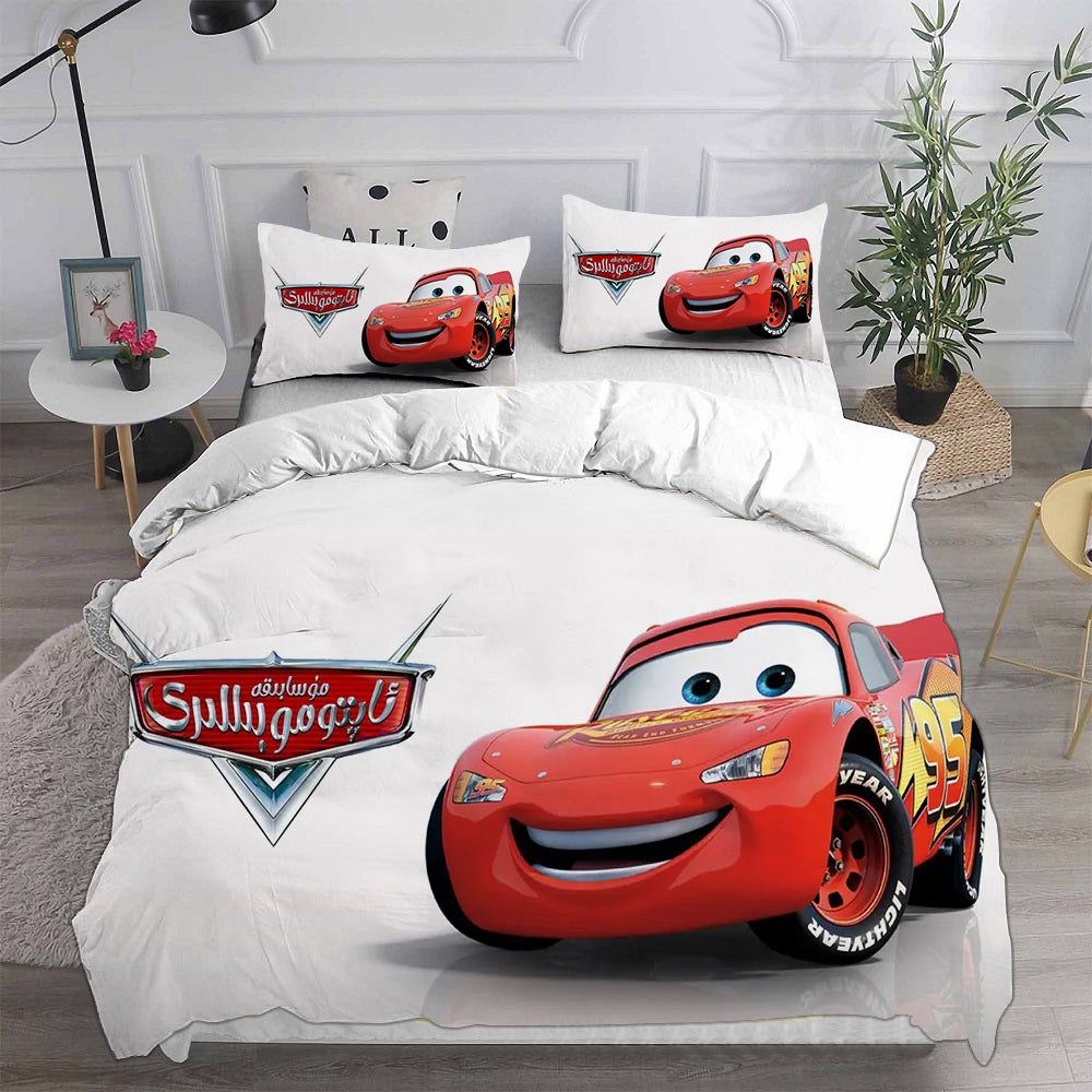Cars Decorative Bedding Sets For Fan, Halloween, Christmas, Thanksgiving