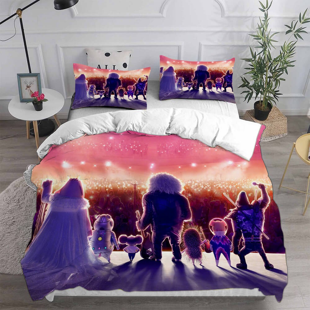 Cartoon Sing Bedding Sets Gift For Fathers Day, Halloween, Christmas