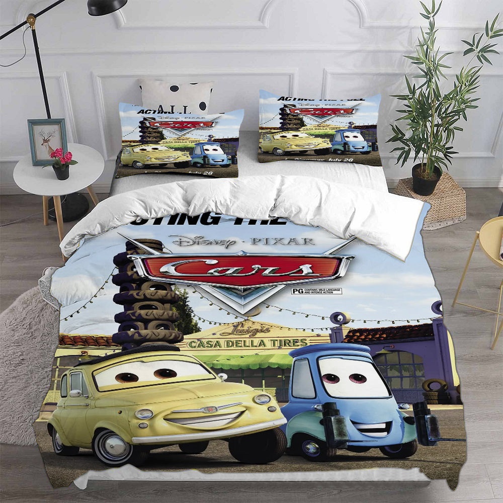 Cars Bedding Sets Duvet Cover, Flatsheet, Pillowcases Perfect Gift For Fans