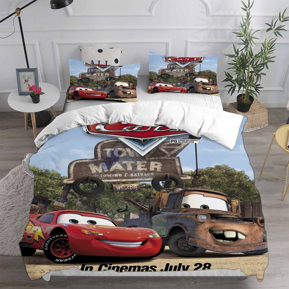 Cars Bedding Sets Gift For Christmas, Halloween, Black Friday
