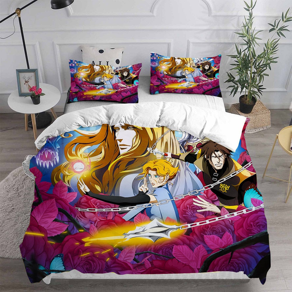 Castlevania Bedding Sets Gift For Christmas, Halloween, Black Friday