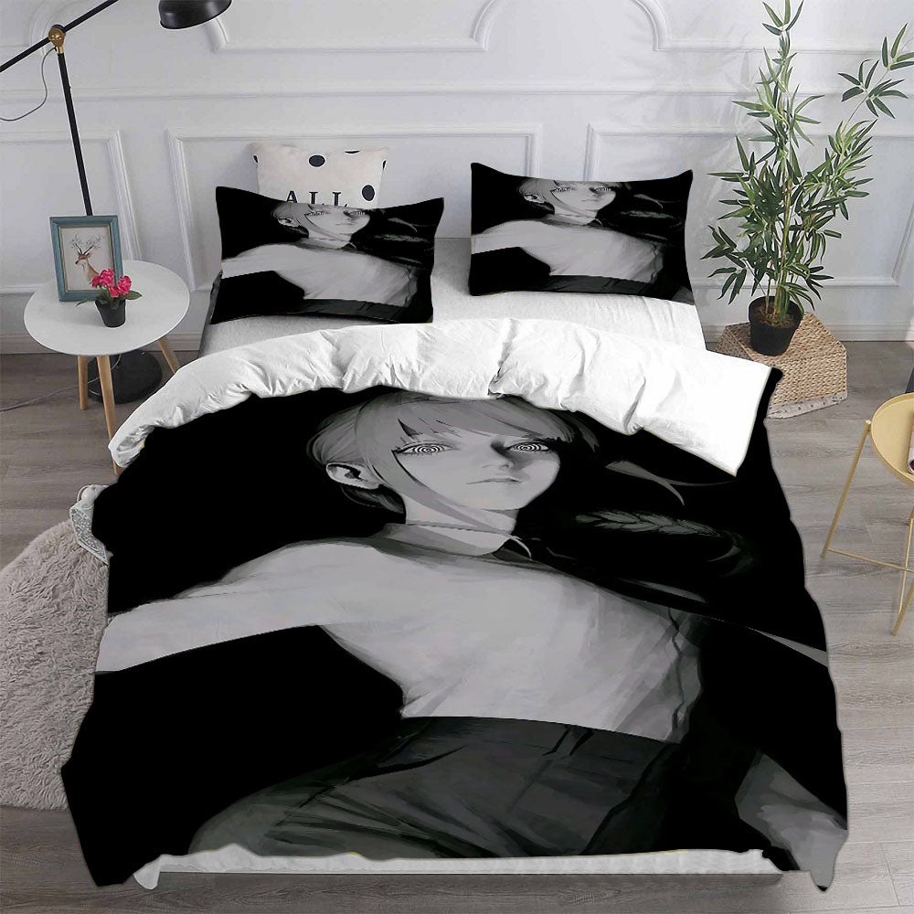 Chainsaw Man Bedding Sets Duvet Cover, Flatsheet, Pillowcases Perfect Gift For Fans