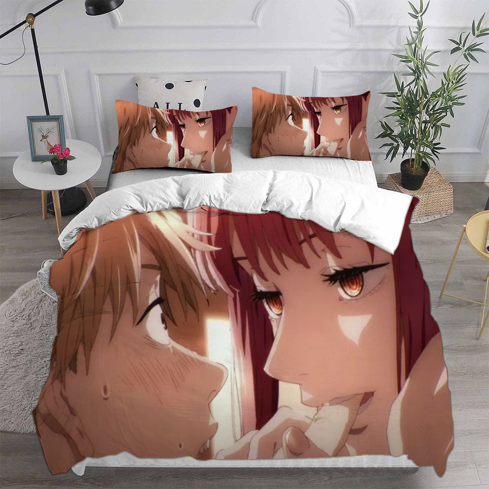 Chainsaw Man Bedding Sets Gift For Christmas, Birthday, Thanksgiving