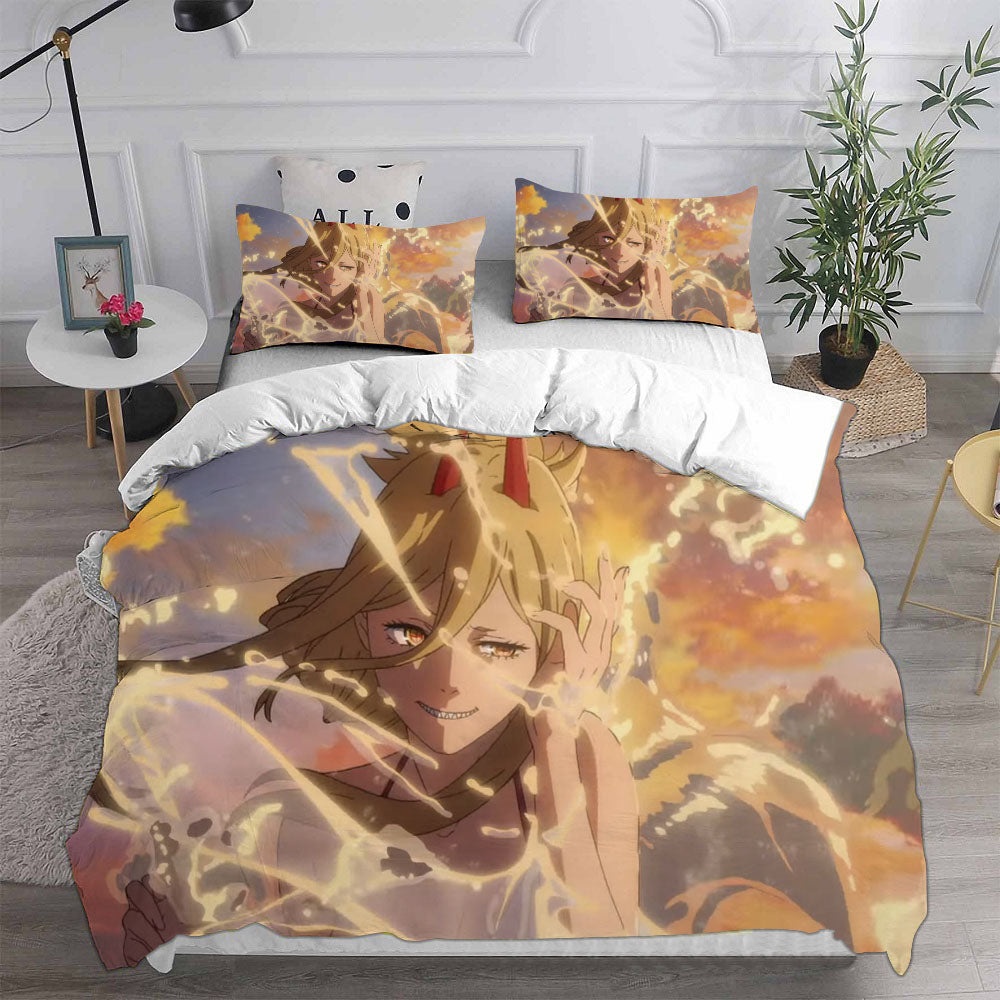 Chainsaw Man Bedding Sets Duvet Cover, Flatsheet, Pillowcases For Every Bedroom