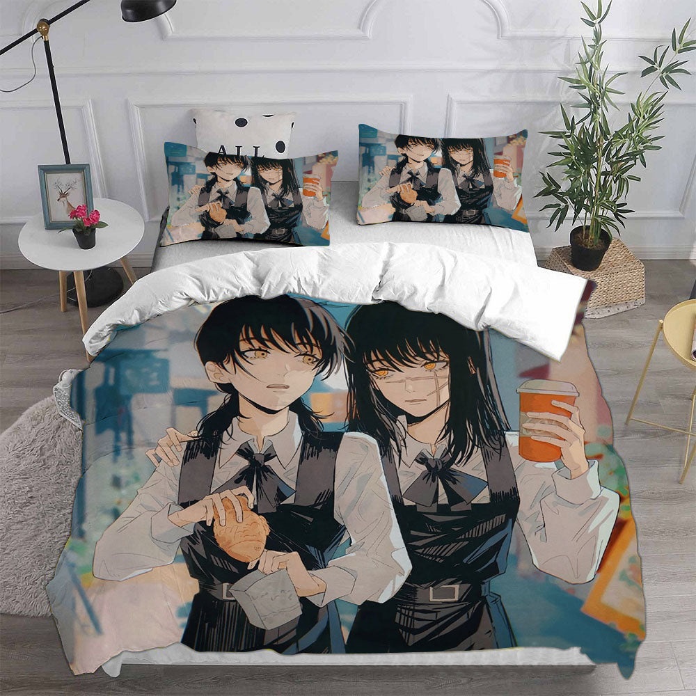 Chainsaw Man Bedding Sets Gift For Fathers Day, Halloween, Christmas