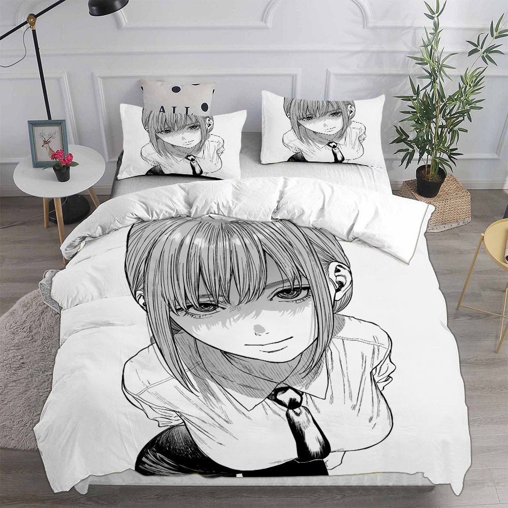 Chainsaw Man Bedding Sets Gift For Birthday, Halloween, Christmas, Thanksgiving