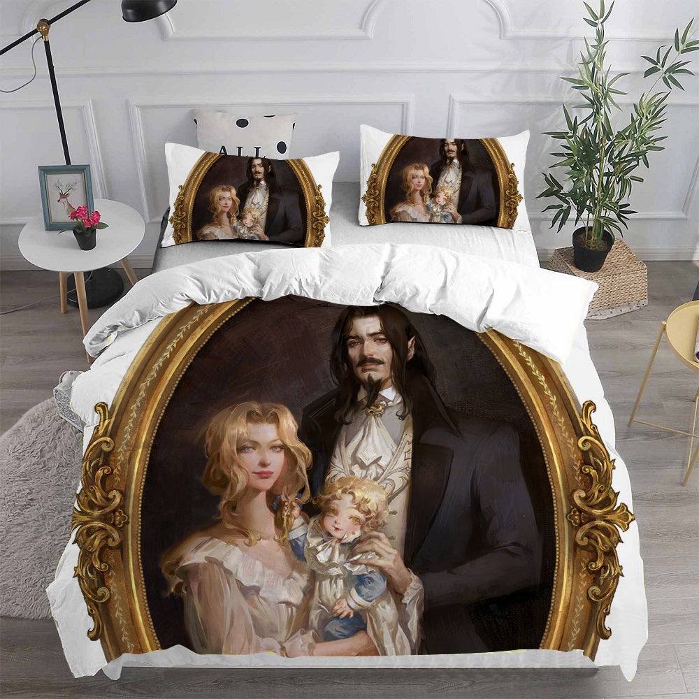 Castlevania Decorative Bedding Sets For Fan, Halloween, Christmas, Thanksgiving
