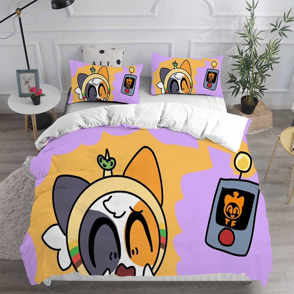 Chikn Nuggit Decorative Bedding Sets For Fan, Halloween, Christmas, Thanksgiving
