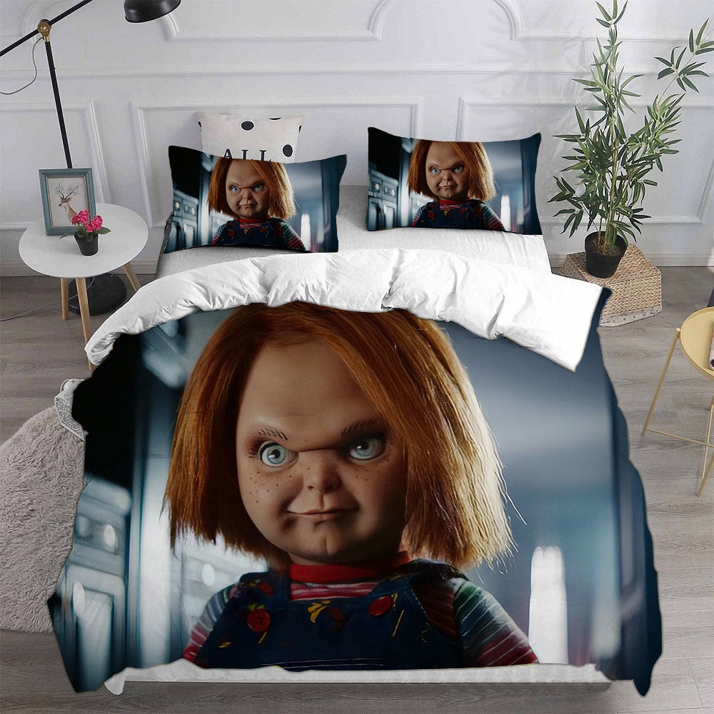 Chucky Bedding Sets Gift For Birthday, Halloween, Christmas, Thanksgiving