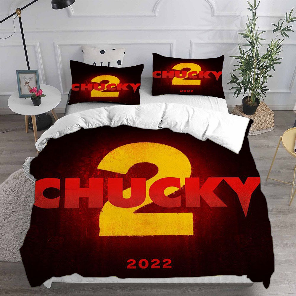 Chucky Bedding Sets Gift For Halloween, Thanksgiving, Christmas