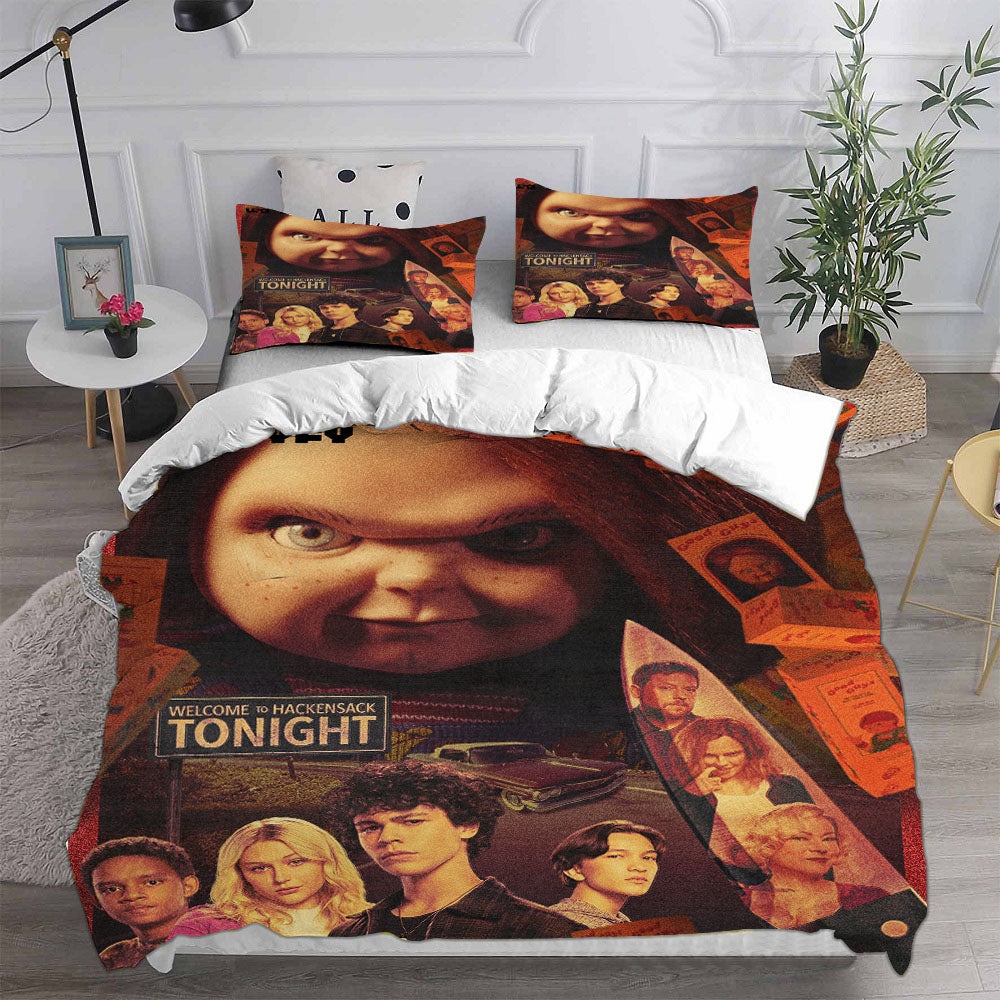 Chucky Bedding Sets Duvet Cover, Flatsheet, Pillowcases Perfect Gift For Fans