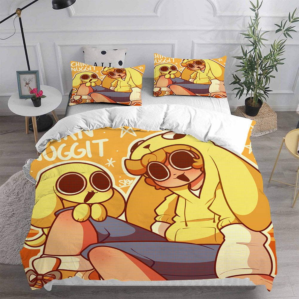 Chikn Nuggit Bedding Sets Duvet Cover, Flatsheet, Pillowcase For Your Lover