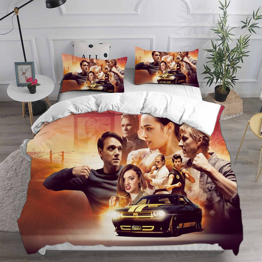 Cobra Kai Bedding Sets Duvet Cover, Flatsheet, Pillowcases Perfect Gift For Fans