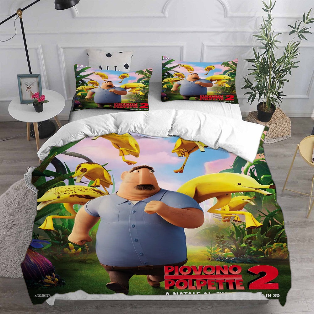 Cloudy with a Chance of Meatballs Bedding Sets Duvet Cover, Flatsheet, Pillowcase For Your Lover