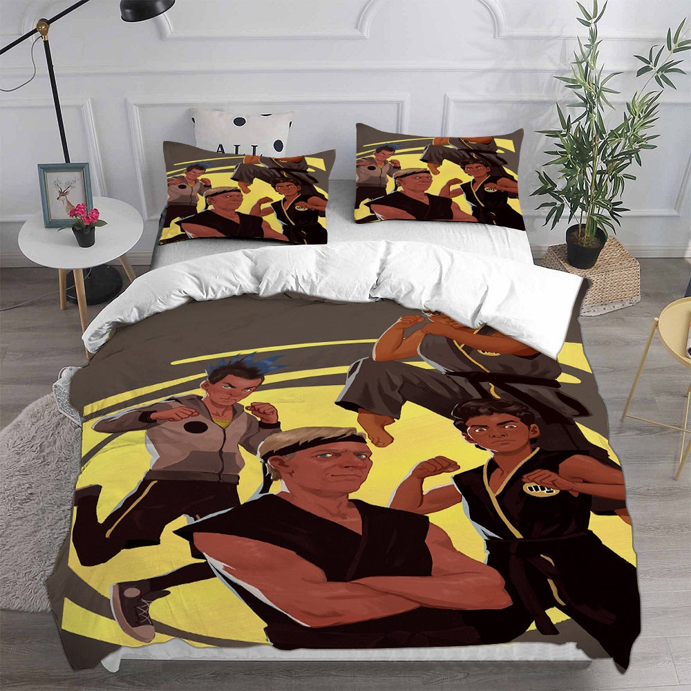 Cobra Kai Bedding Sets Gift For Birthday, Halloween, Christmas, Thanksgiving