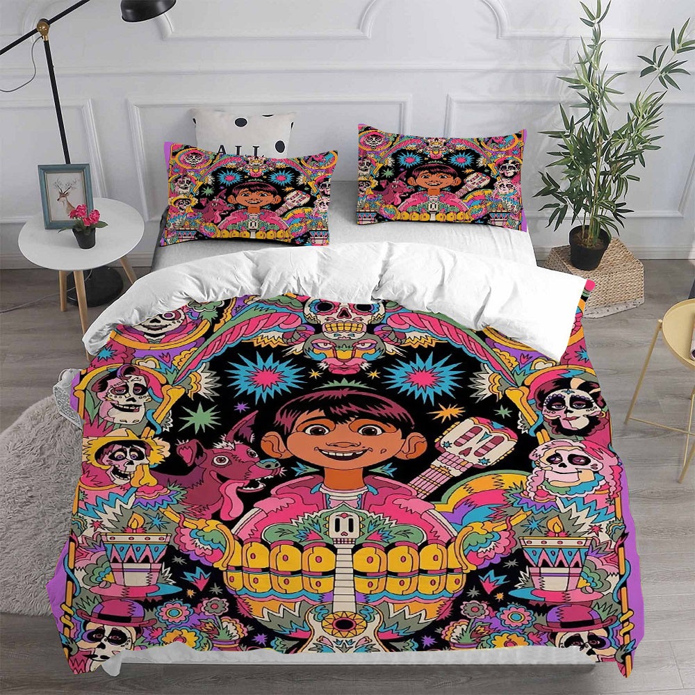 Coco Bedding Sets Gift For Fathers Day, Halloween, Christmas