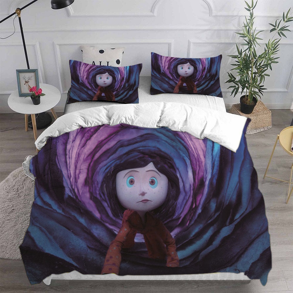 Coraline Bedding Sets Duvet Cover, Flatsheet, Pillowcases Perfect Gift For Fans