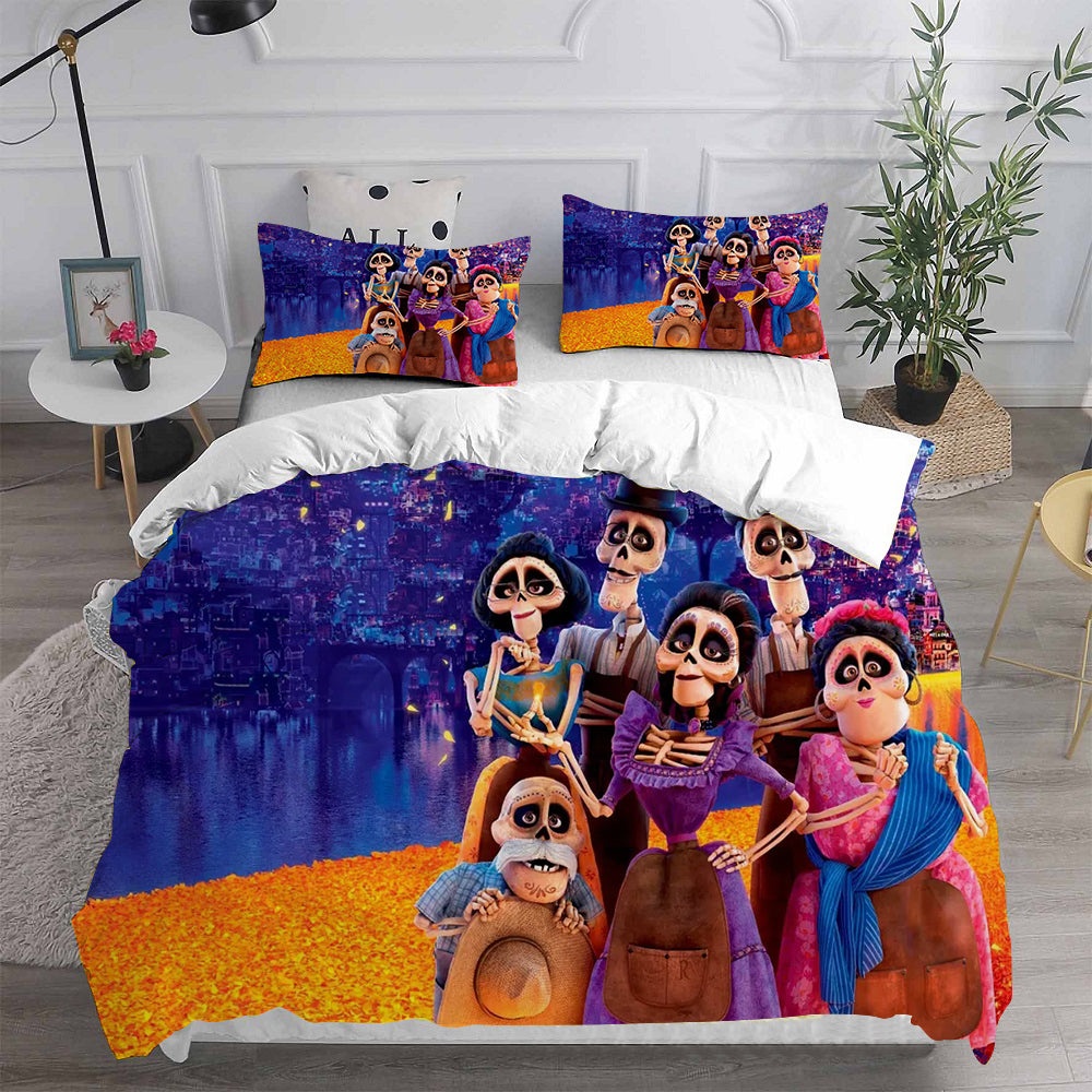 Coco Bedding Sets Gifts For Family Members On Christmas, Black Friday