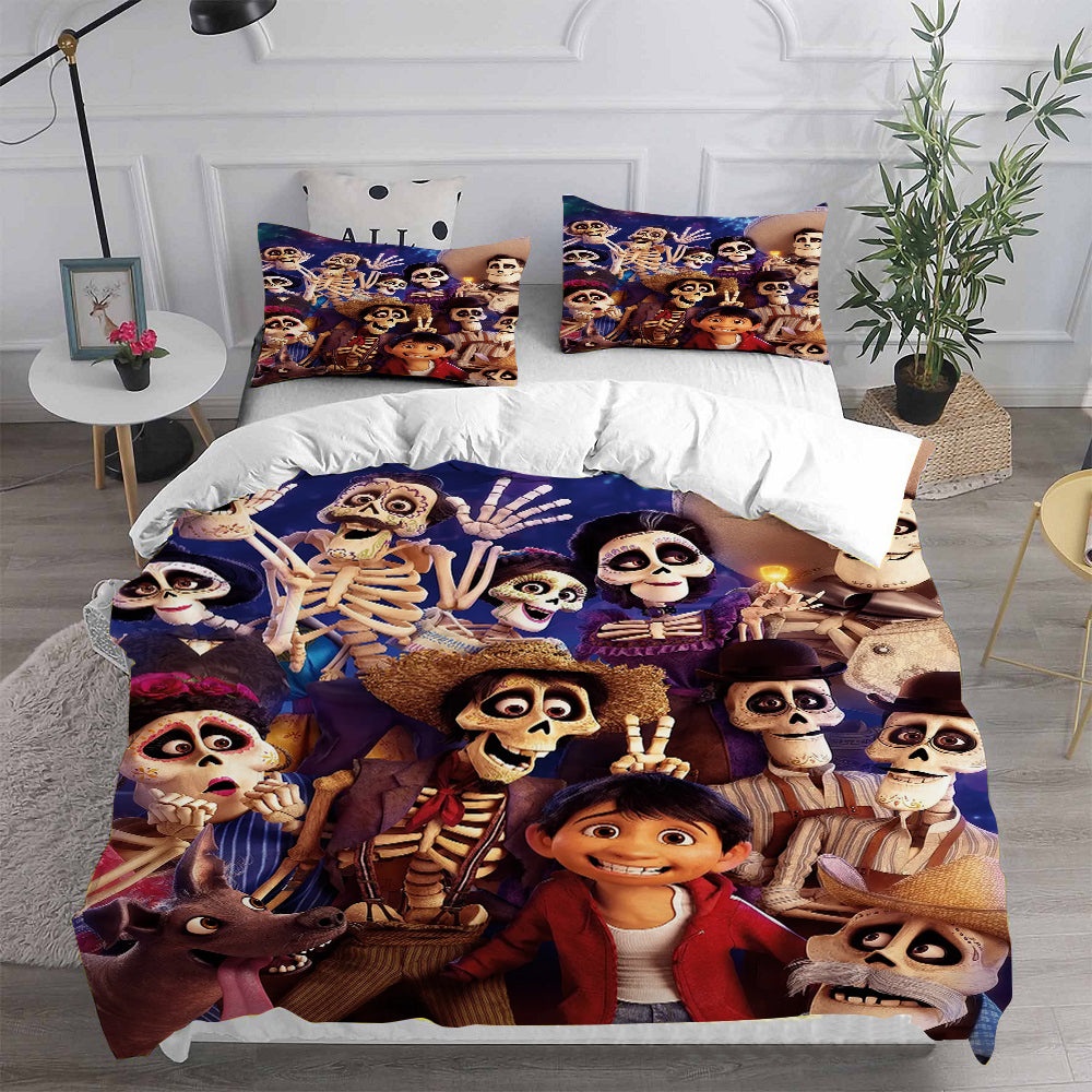 Coco Bedding Sets Gift For Christmas, Birthday, Thanksgiving