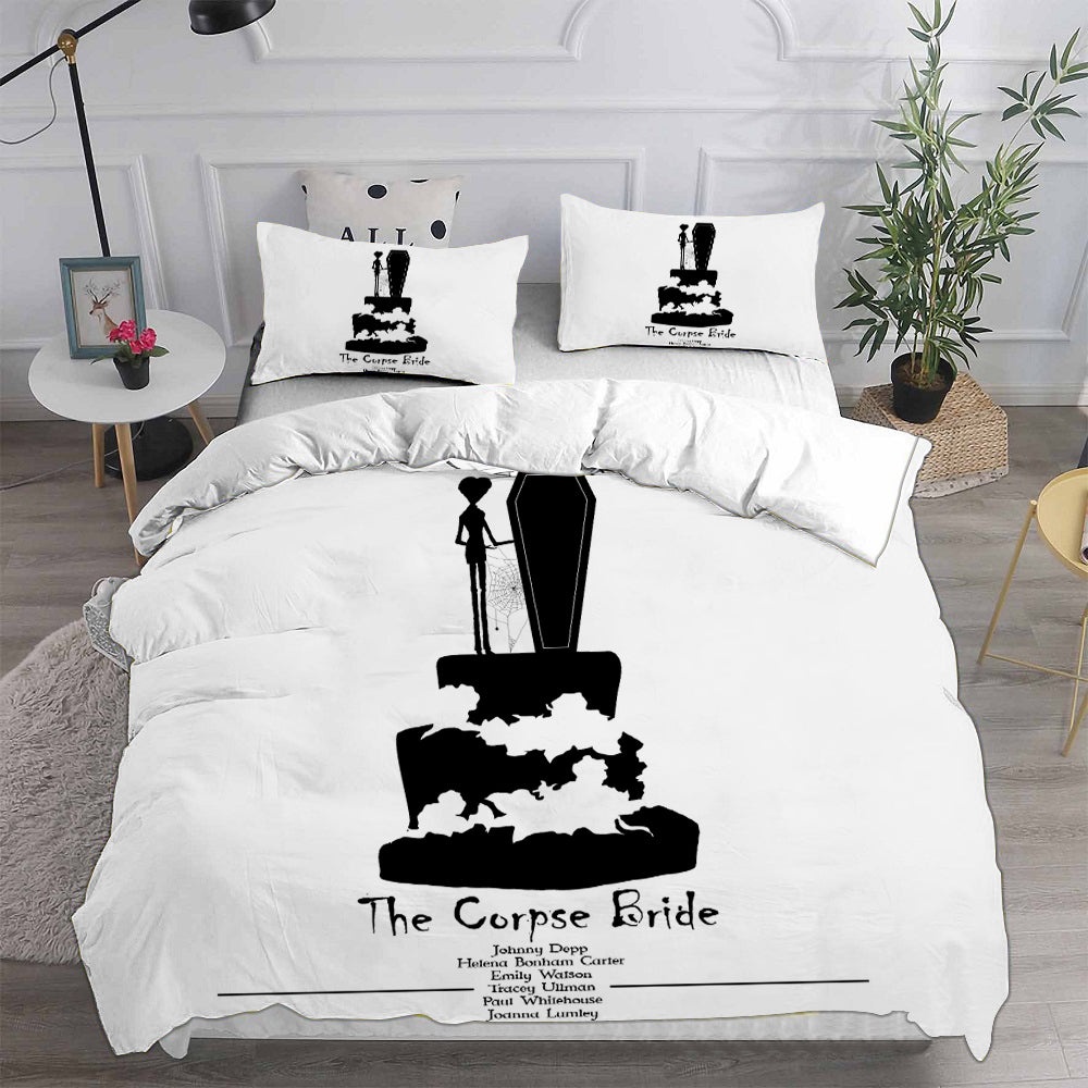Corpse Bride Bedding Sets Gift For Wife, Husband, Besties