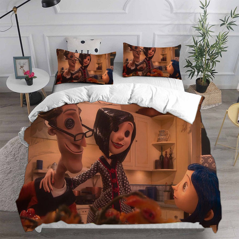 Coraline Bedding Sets Gift For Christmas, Birthday, Thanksgiving
