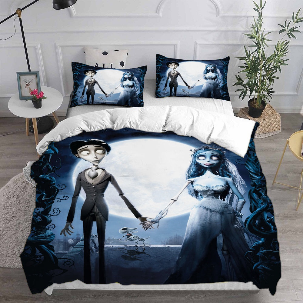 Corpse Bride Bedding Sets Duvet Cover, Flatsheet, Pillowcases Perfect Gift For Fans