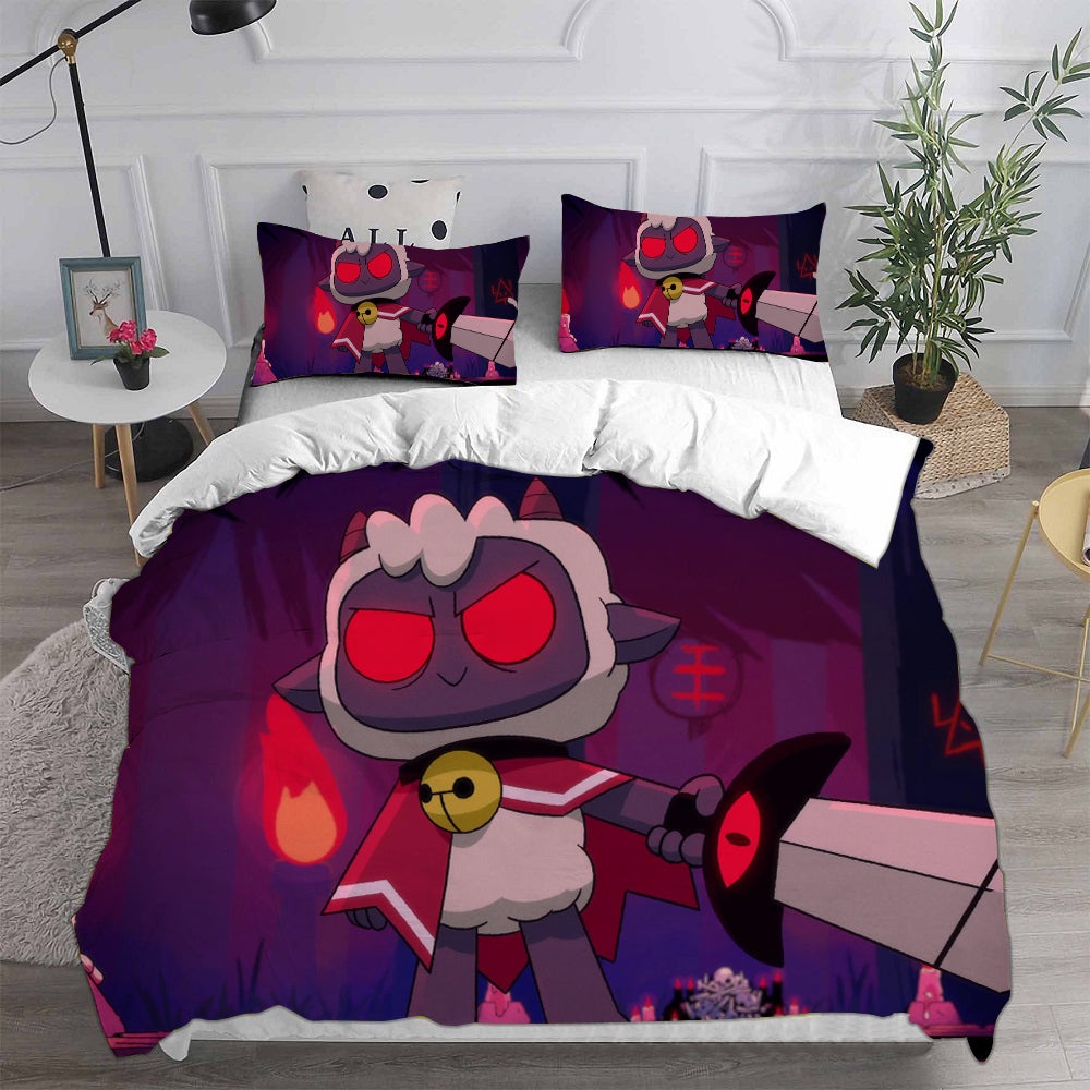 Cult Of The Lamb Bedding Sets Gift For Christmas, Thanksgiving, Halloween