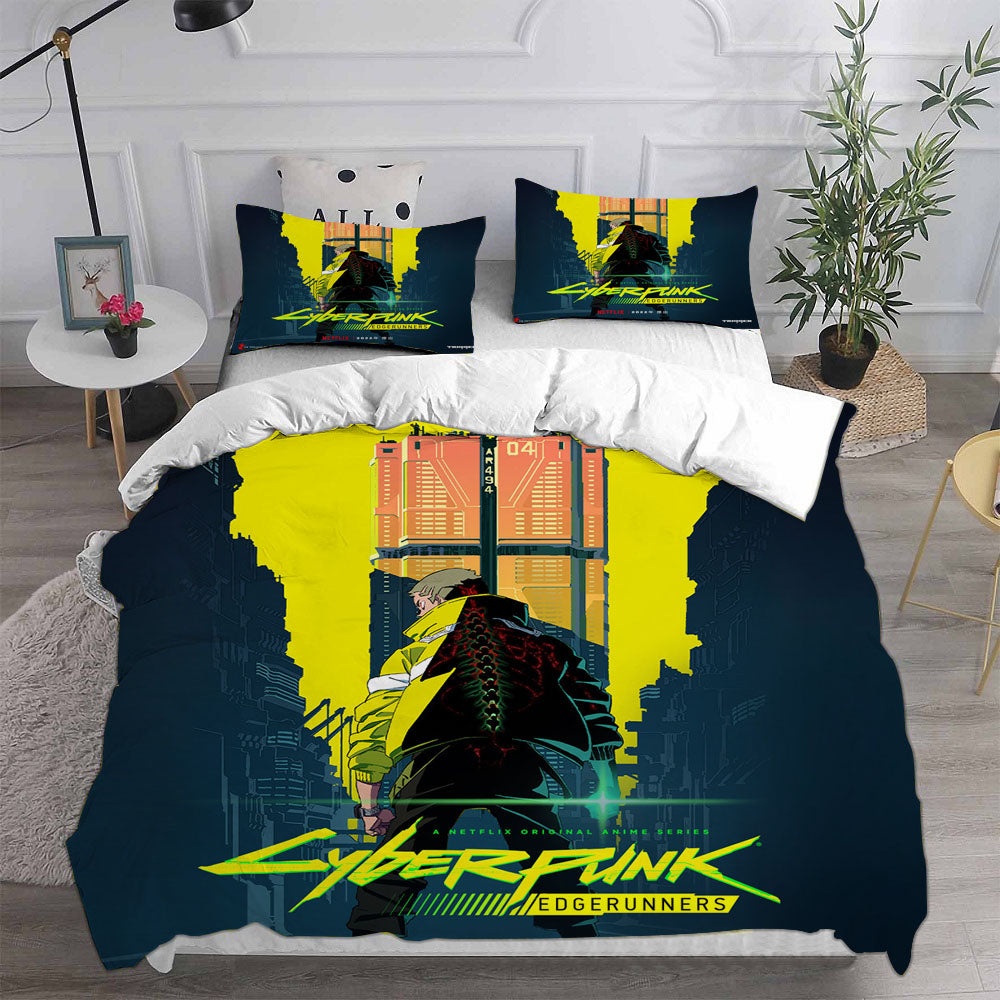 Cyberpunk Edgerunners Bedding Sets Duvet Cover, Flatsheet, Pillowcases For Every Bedroom