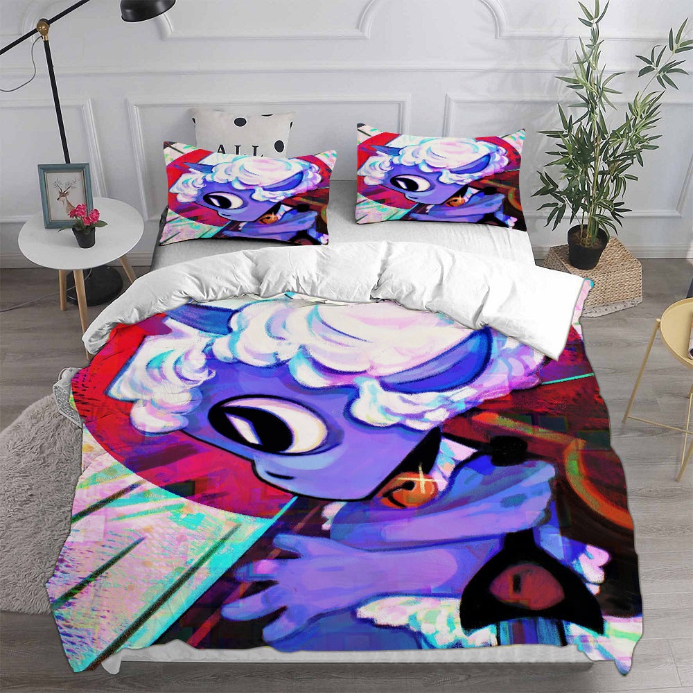 Cult Of The Lamb Bedding Sets Gift For Halloween, Thanksgiving, Christmas