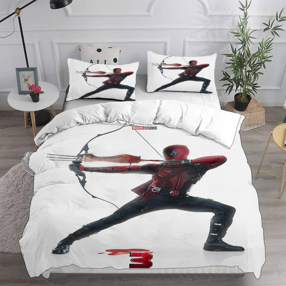 Deadpool & Wolverine Bedding Sets Gift For Fathers Day, Halloween, Christmas