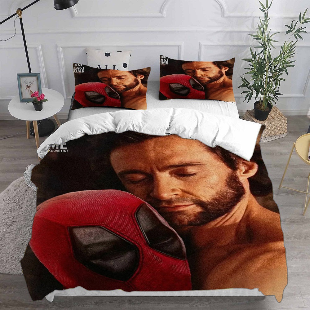 Deadpool & Wolverine Bedding Sets Duvet Cover, Flatsheet, Pillowcase For Your Lover