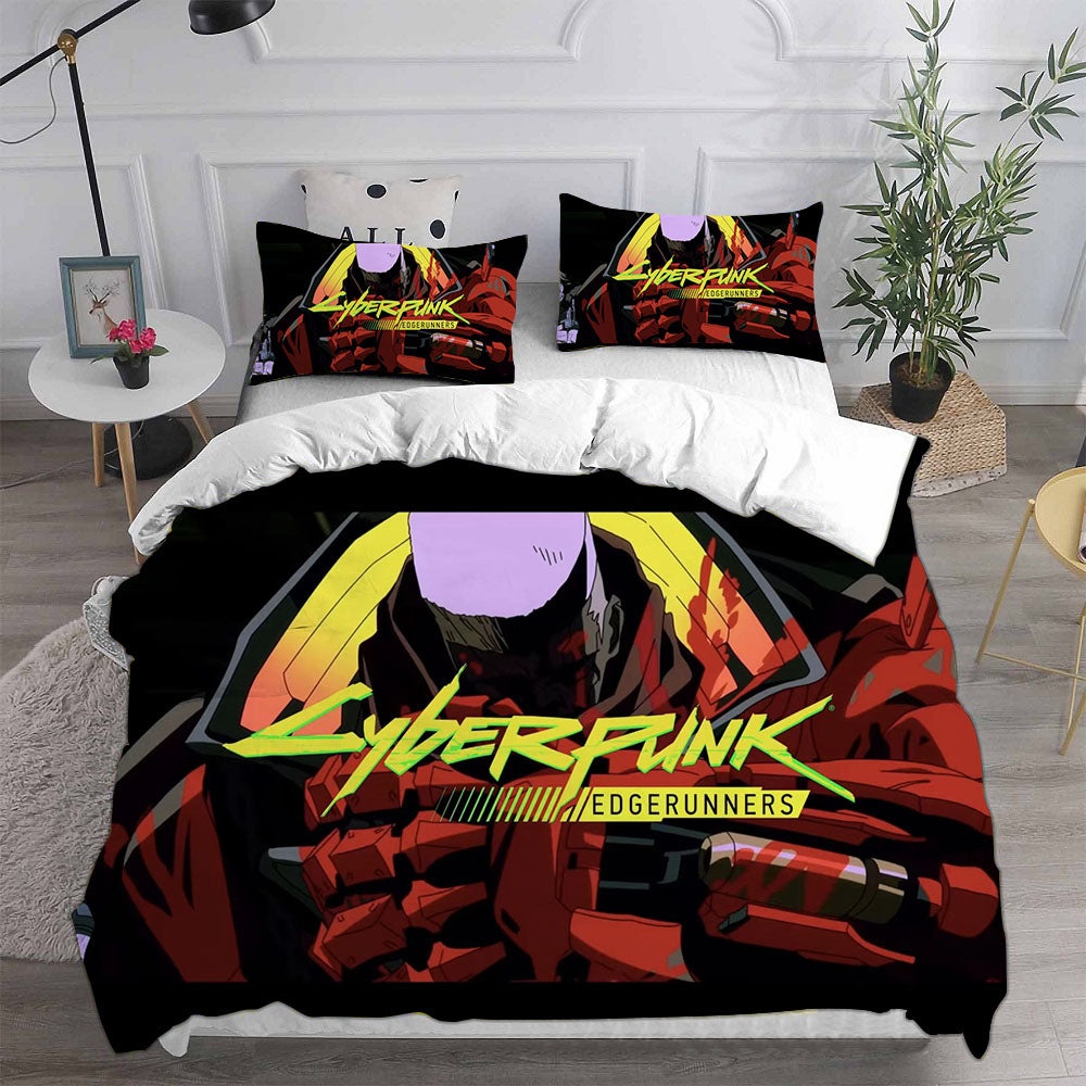 Cyberpunk Edgerunners Bedding Sets Gift For Wife, Husband, Besties