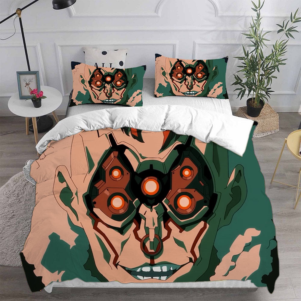 Cyberpunk Edgerunners Bedding Sets Gift For Christmas, Halloween, Black Friday